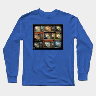 Don't Blink Vintage TV Treatment Long Sleeve T-Shirt